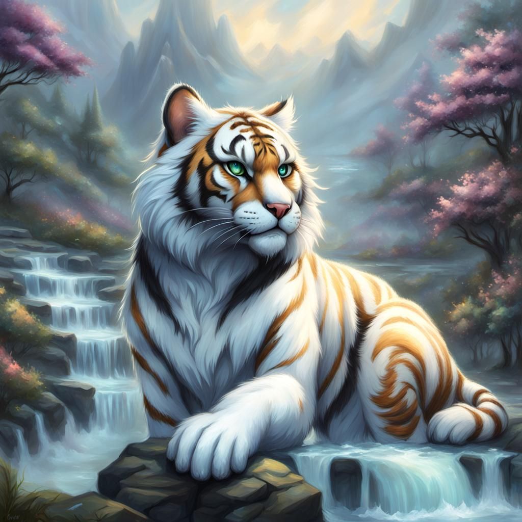 Ethereal Fantasy Tiger Anthro Character