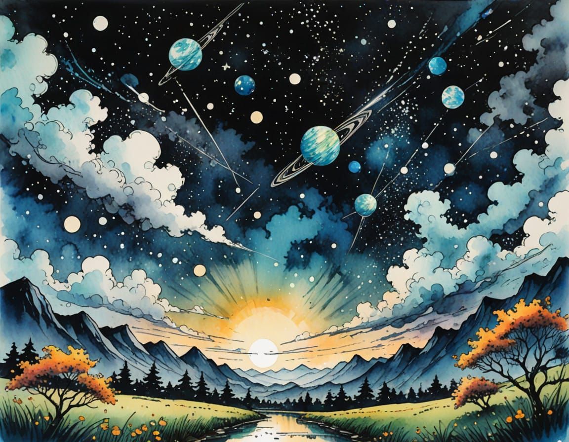 Cosmic Joy in Surreal Form