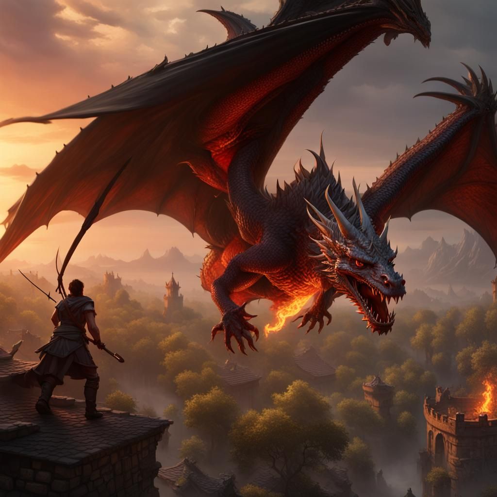 Dragon's Fire: Epic Dark Fantasy Village Attack