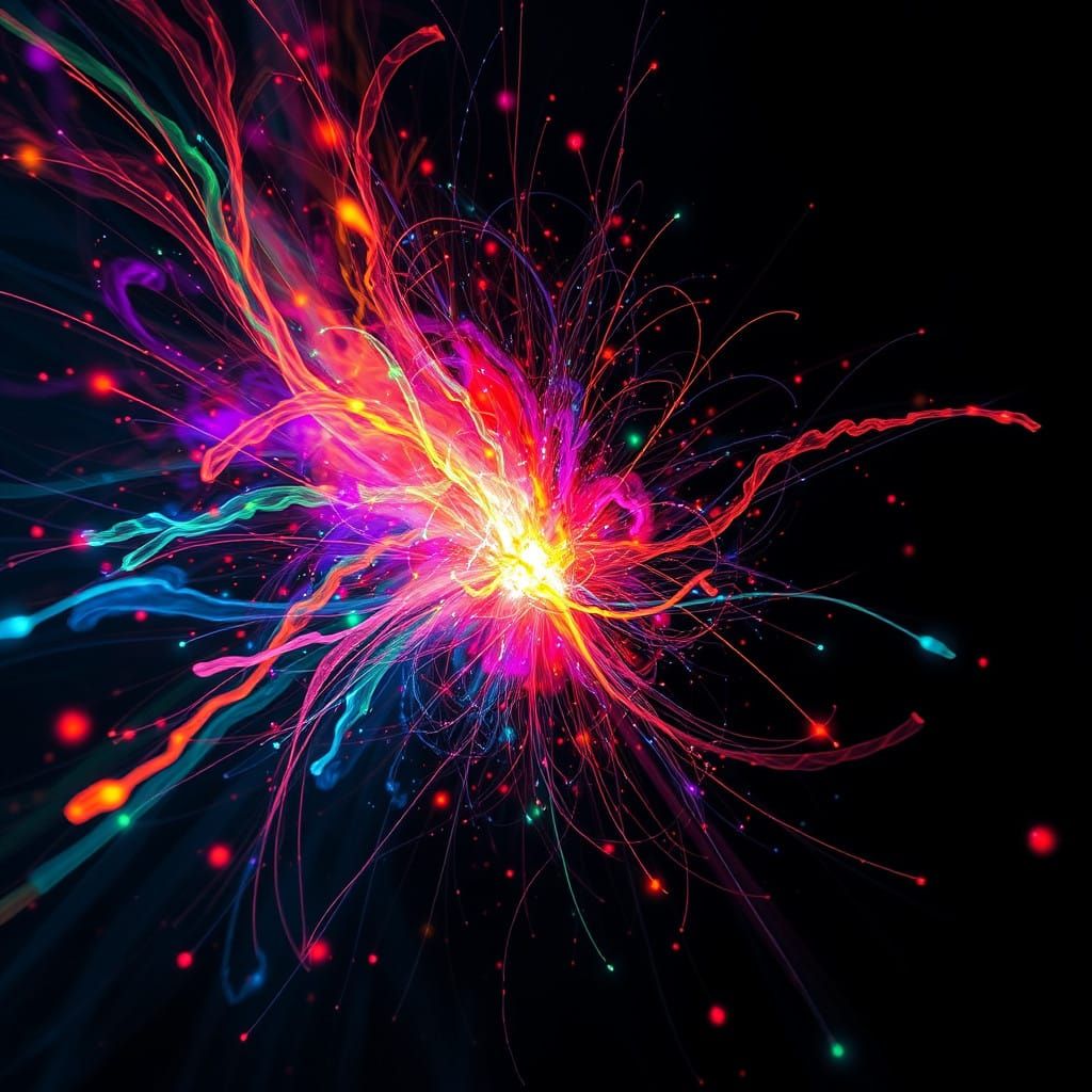 Cyberpunk Dreamscape in Neon Hues