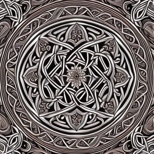 Celtic Ouroboros: Snake Biting Tail in Intricate Detail