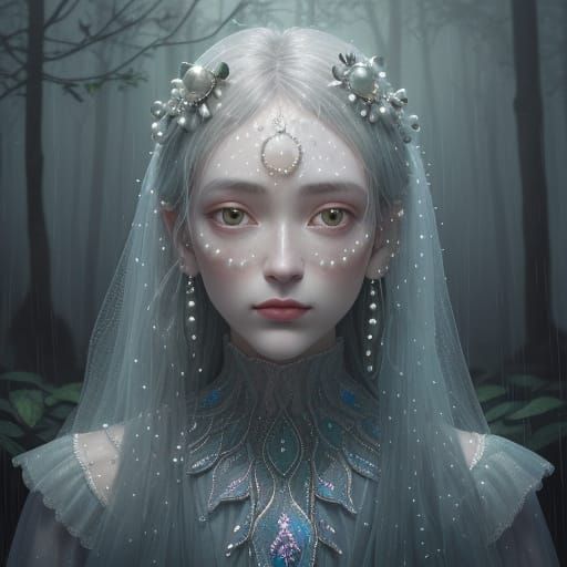 Faceless Creature in a Mystical Forest