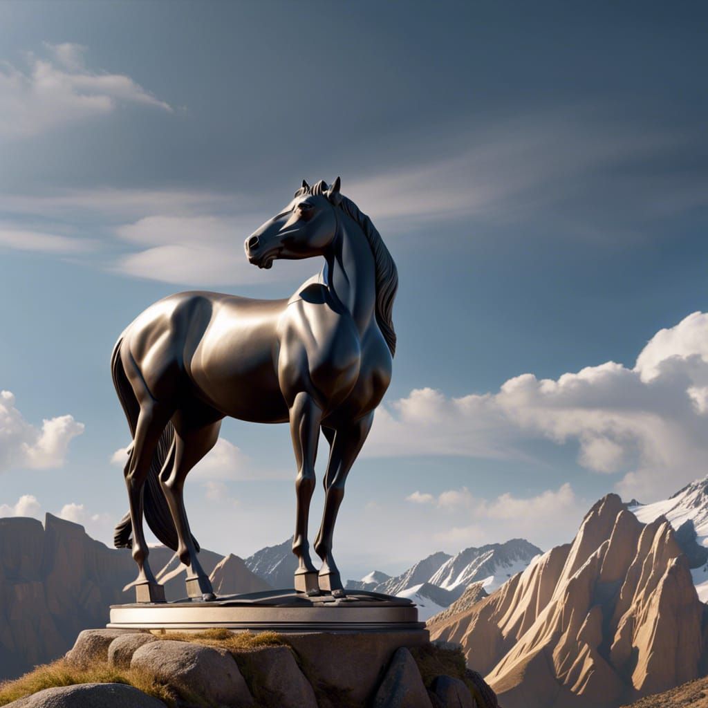 Renaissance Marble Centaur Sculpture in 8k Resolution
