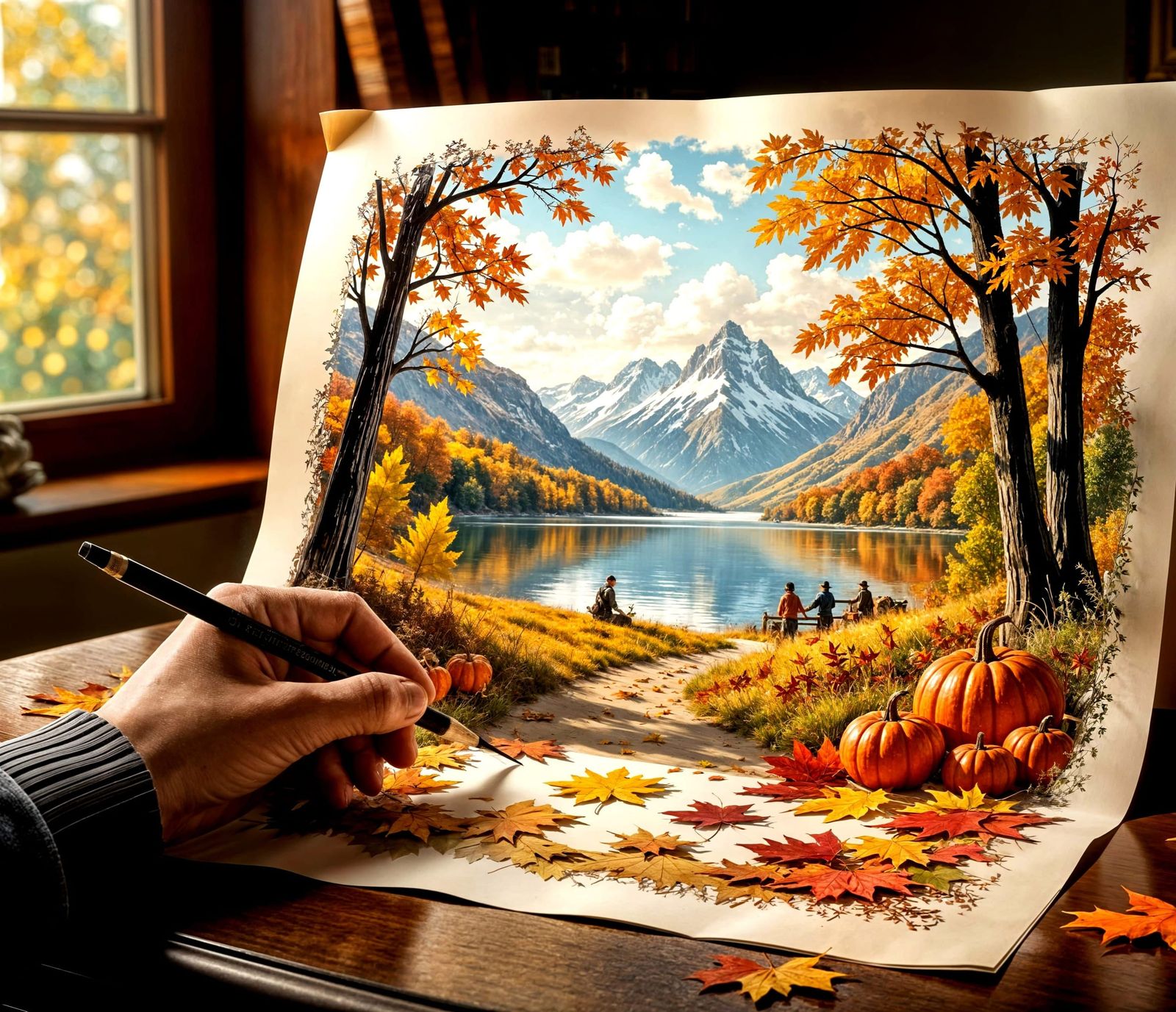 Autumn Landscape Art Coming to Life