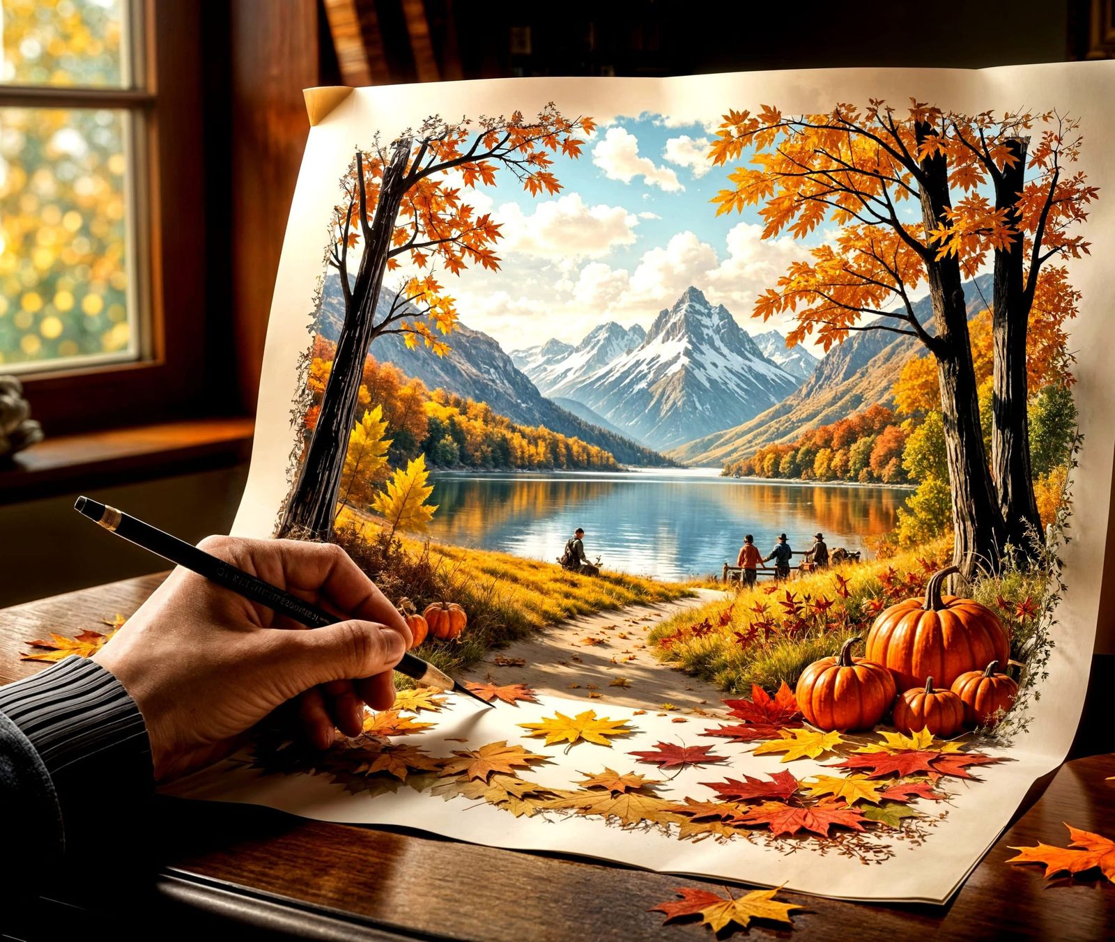 Autumn Landscape Art Coming to Life