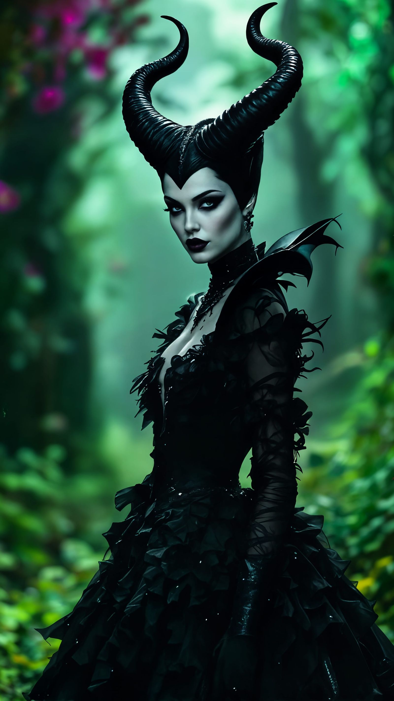 Surreal Glam Goddess Unveils Dark Enchantment