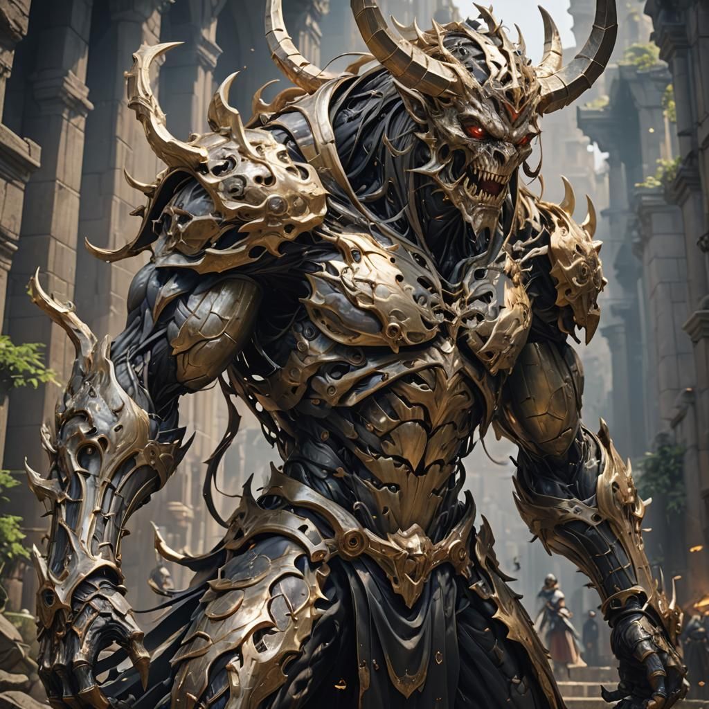 Anime-Style Biblical Abomination in 3D