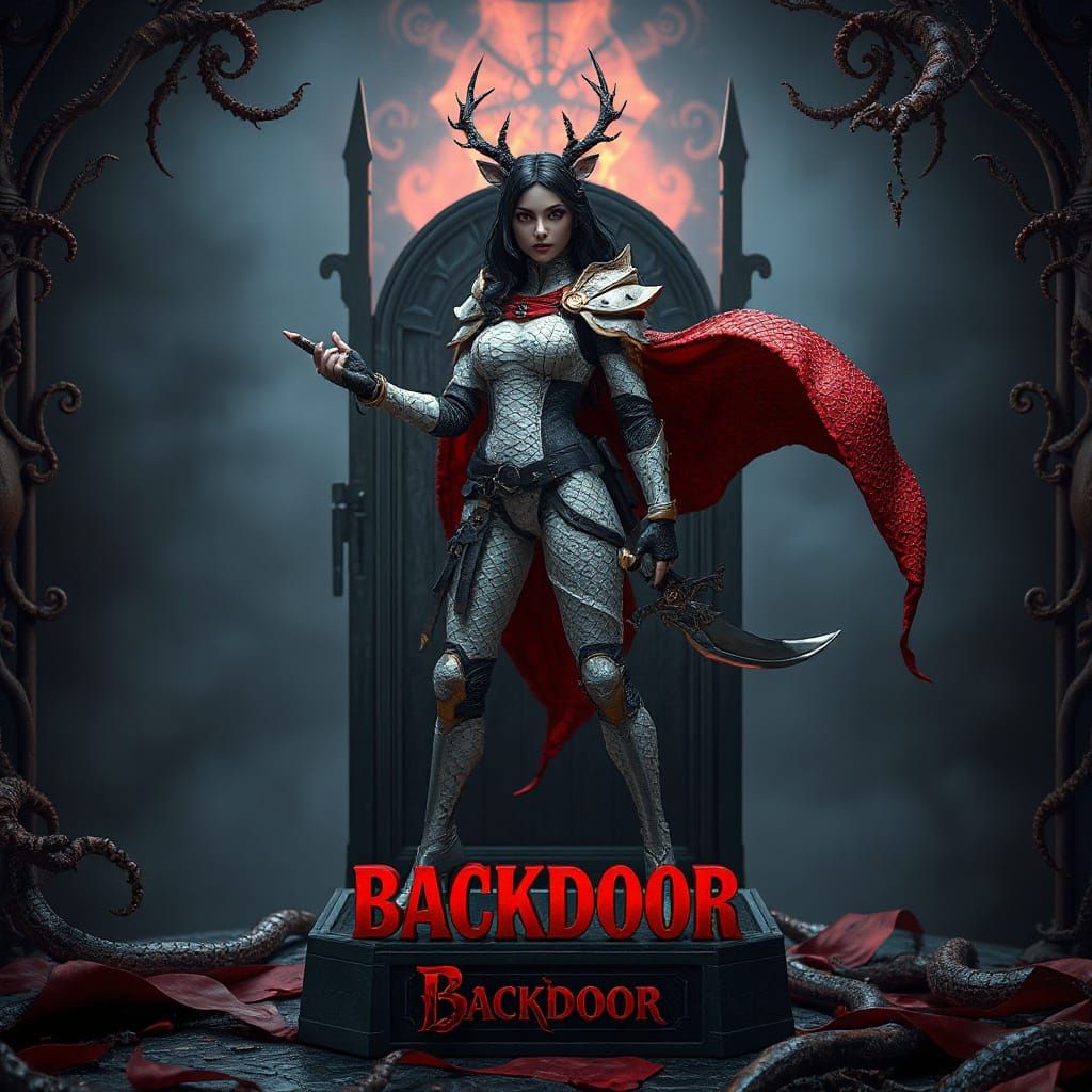 Gothic Elf Action Figure in Mysterious Wonderland