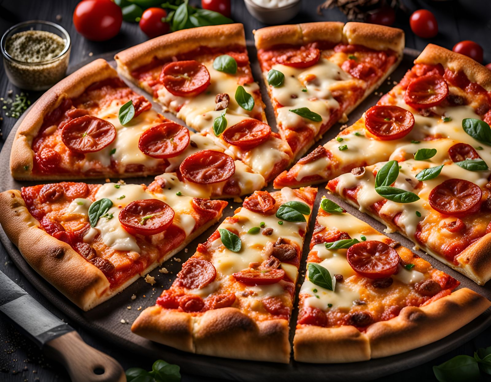 Hyperrealistic Cheese Pizza with Intricate Details