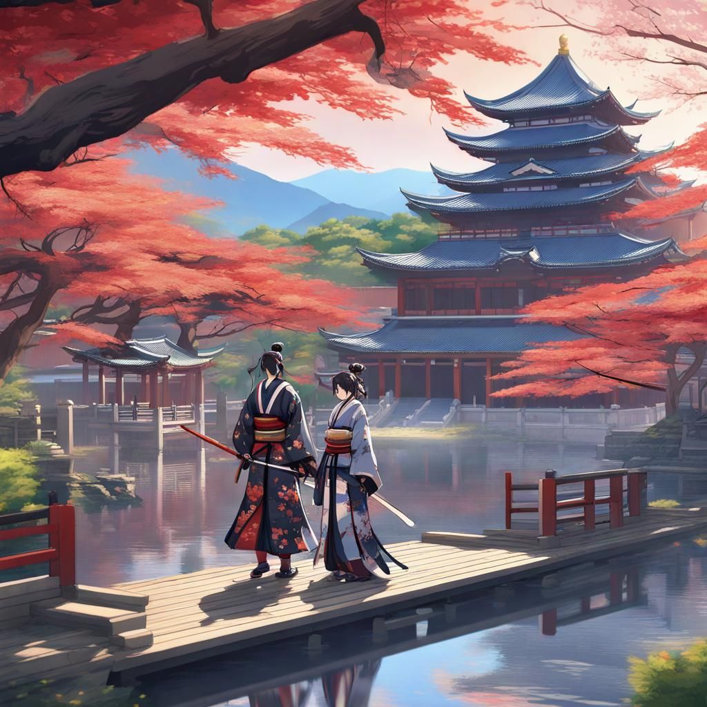 The Emperor and Empress at the Imperial Palace of Japan