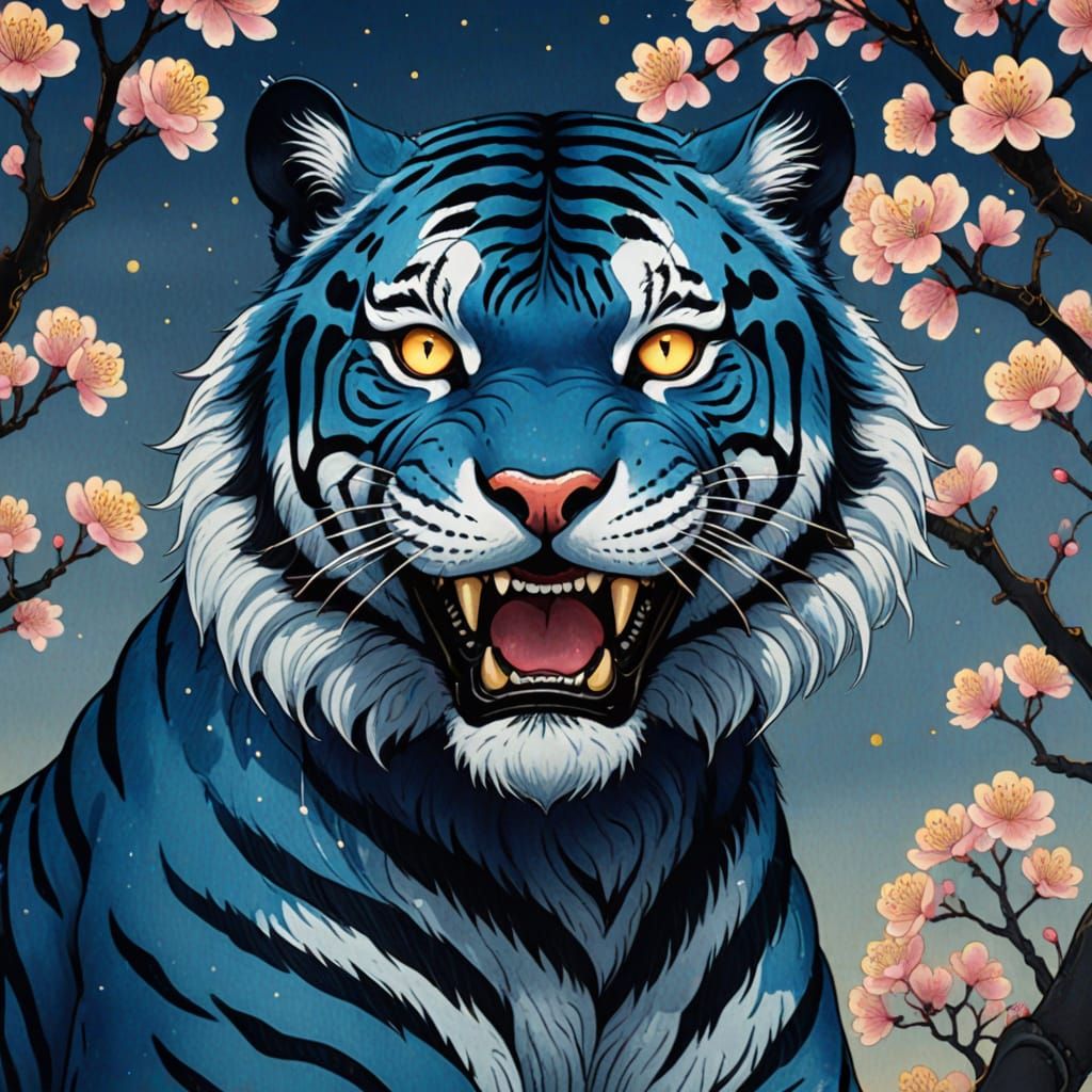 Blue Tiger Grin: Korean Minhwa Folk Art