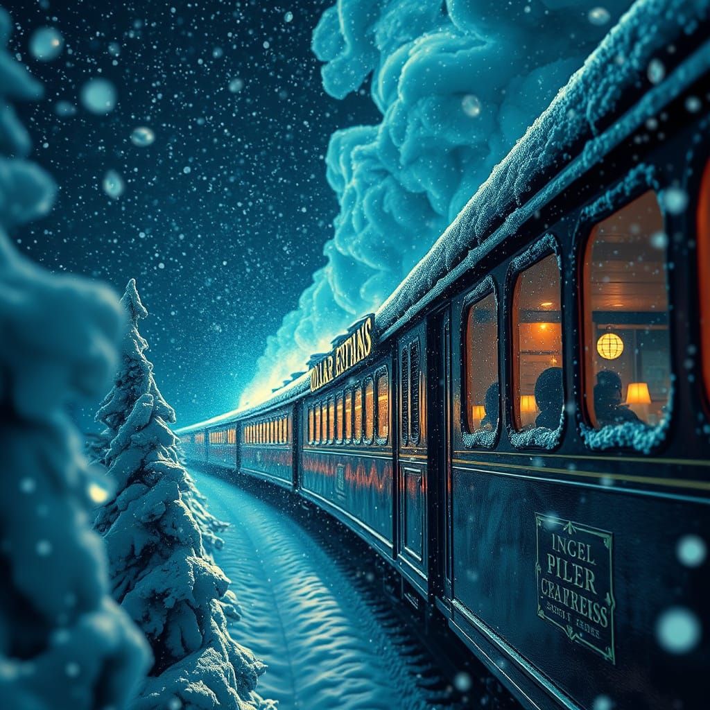 Polar Express in Winter Wonderland Art