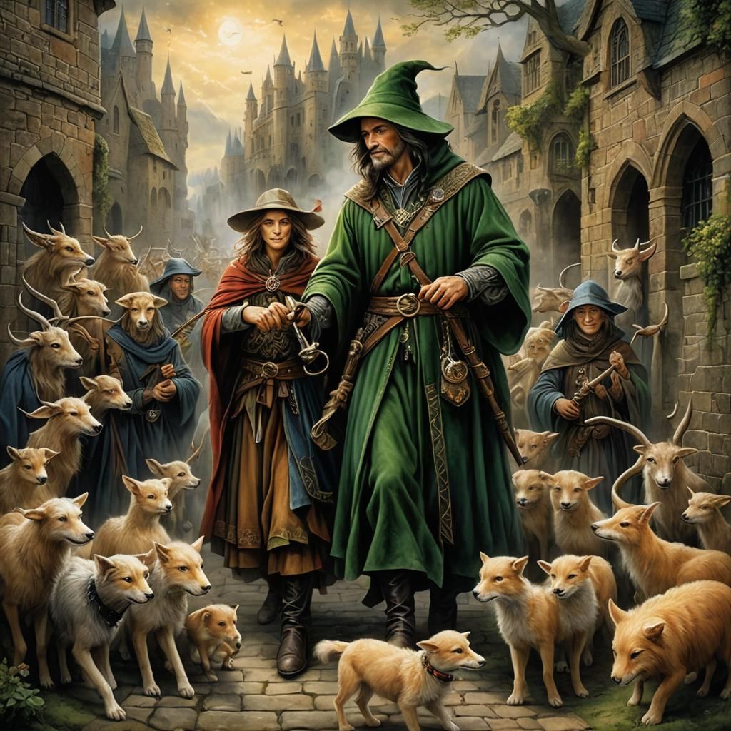 Pied Piper, Fantasy Illustration