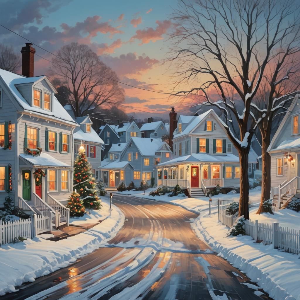 Christmas in Coastal New England: Splash Art