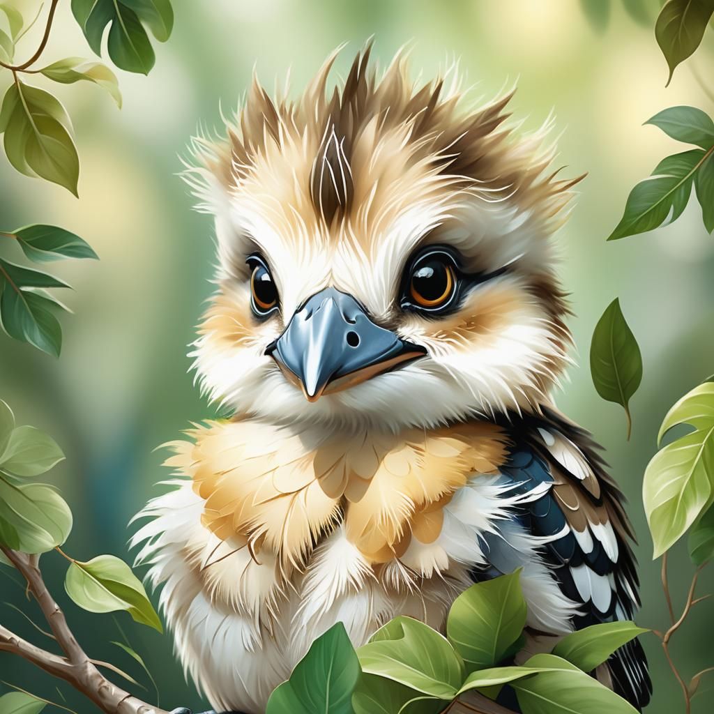 Fluffy Baby Kookaburra