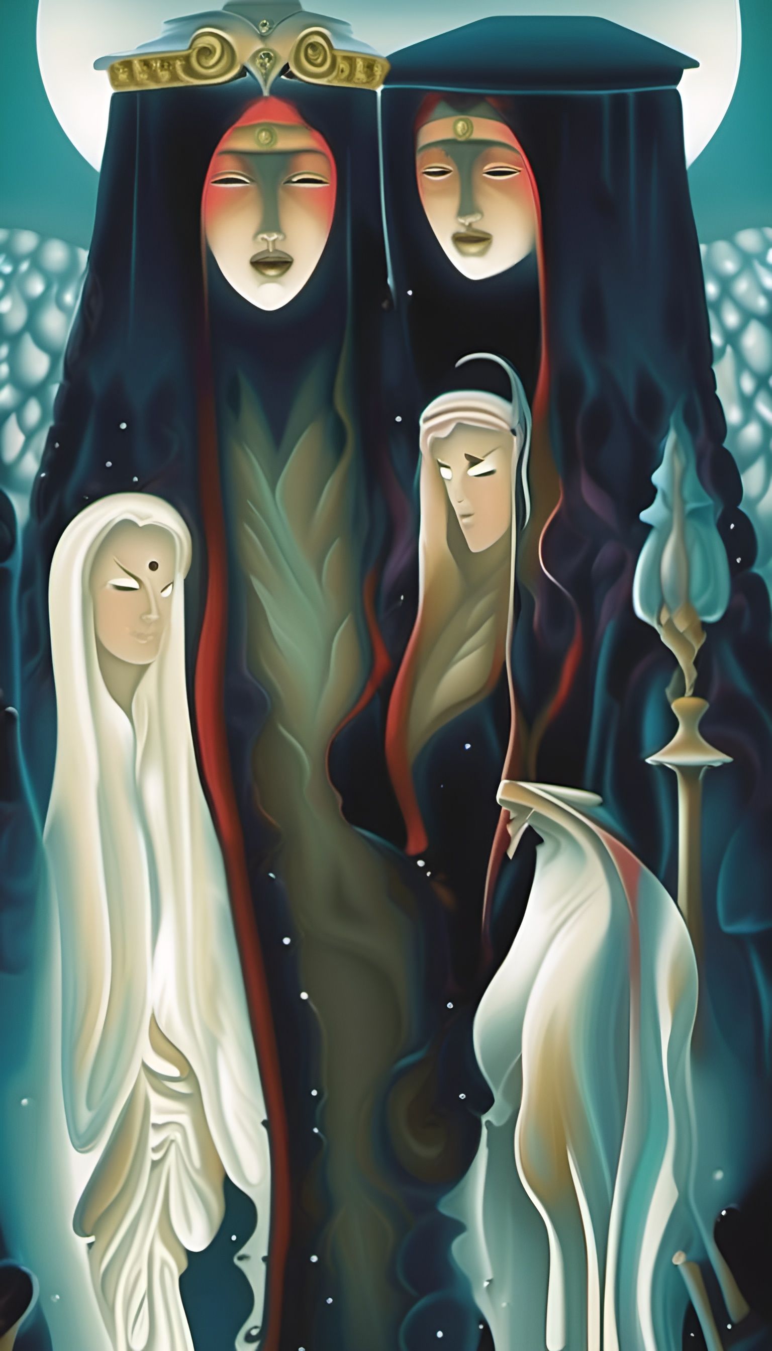 ancestors. the newly passed are but wispy, still a mist of f...