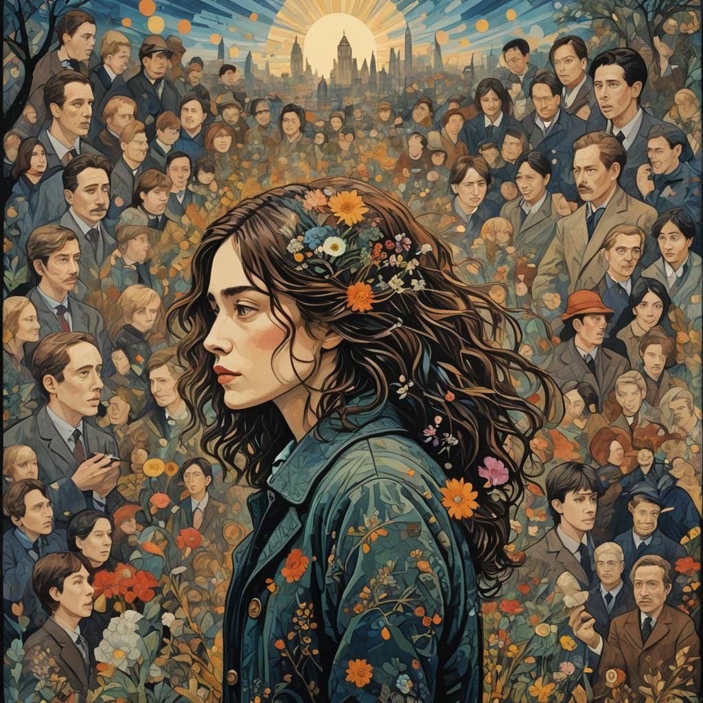 Intricate Movie Poster in Post-Impressionistic Style