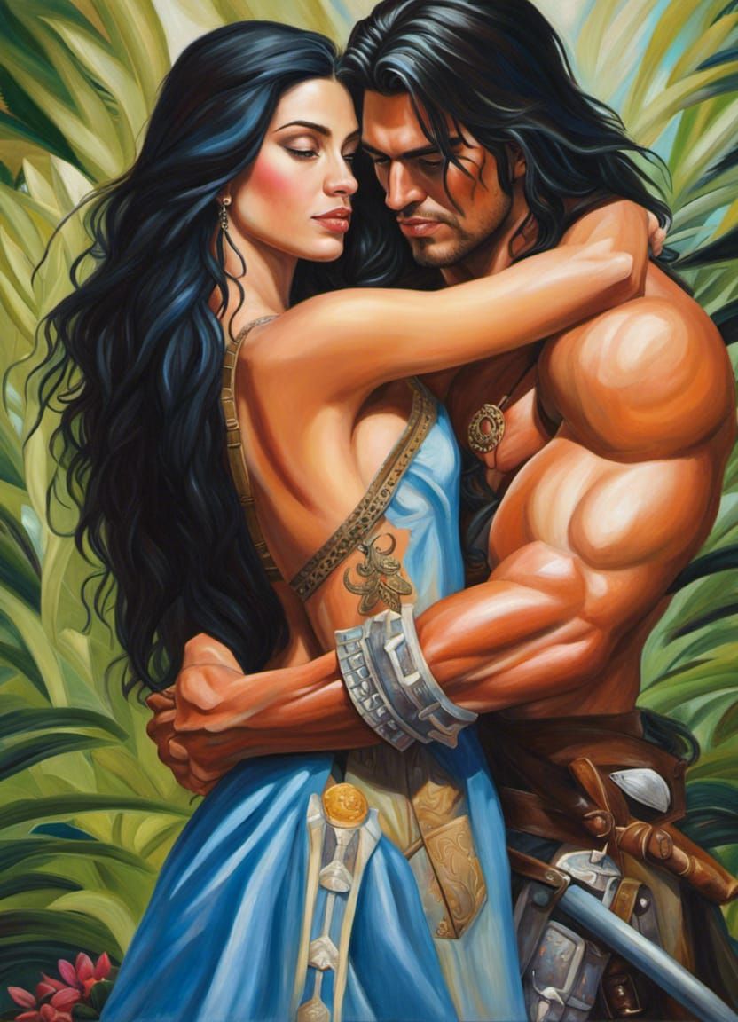 Conquistador's Embrace: Romance Novel Cover Art