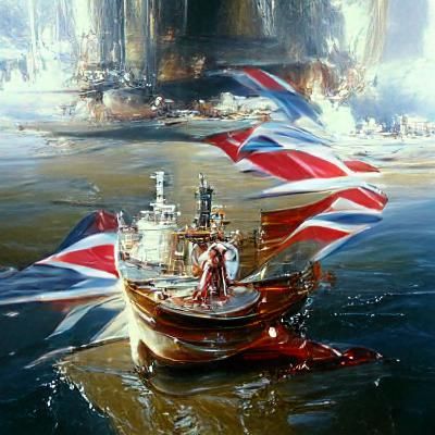 Britannia in Oil Painting Style