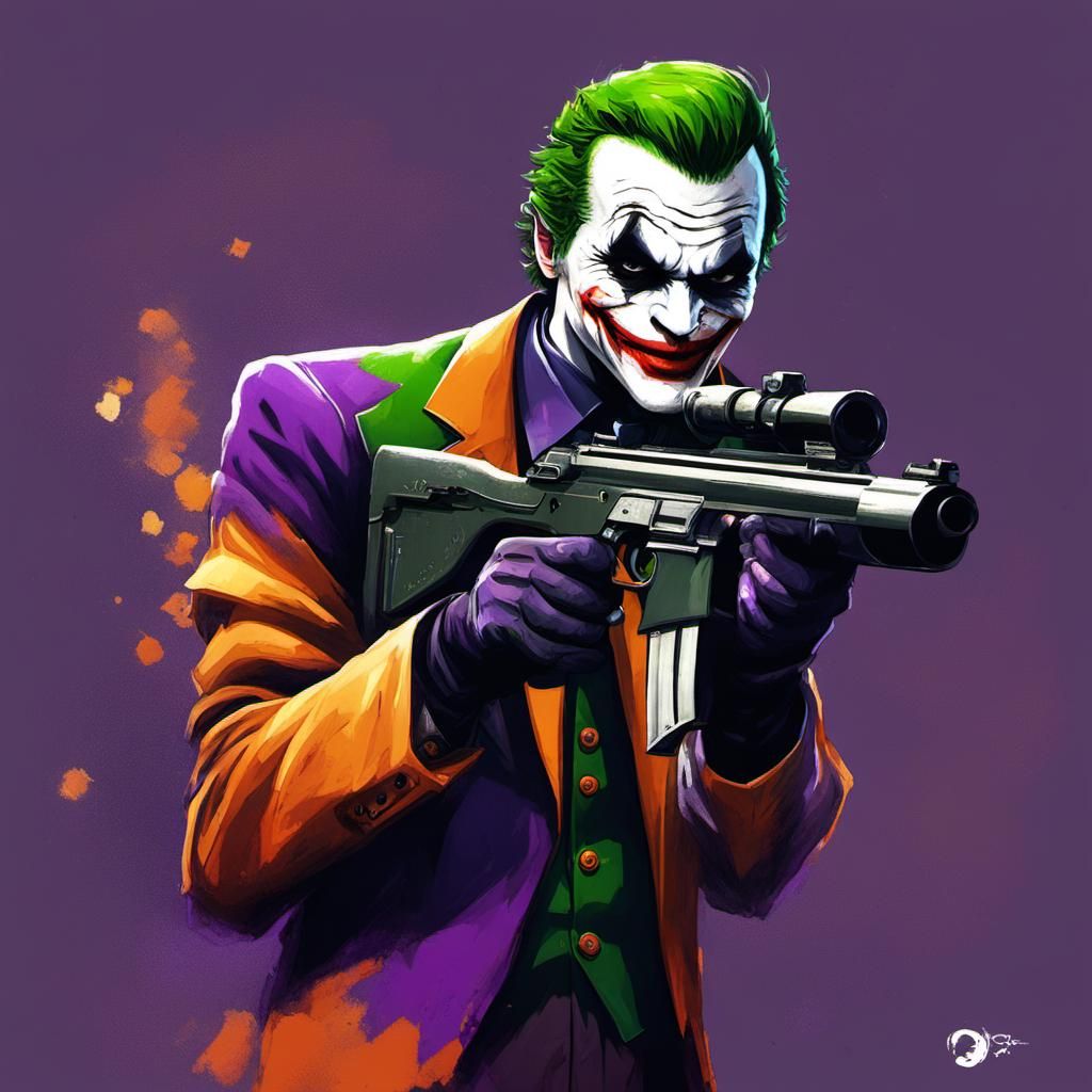 Joker with AWP Gun in CS:GO Style