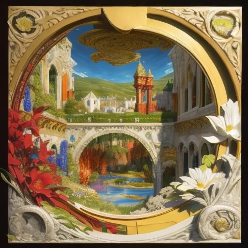 Mythical Landscape Inspired by Fanciful Art