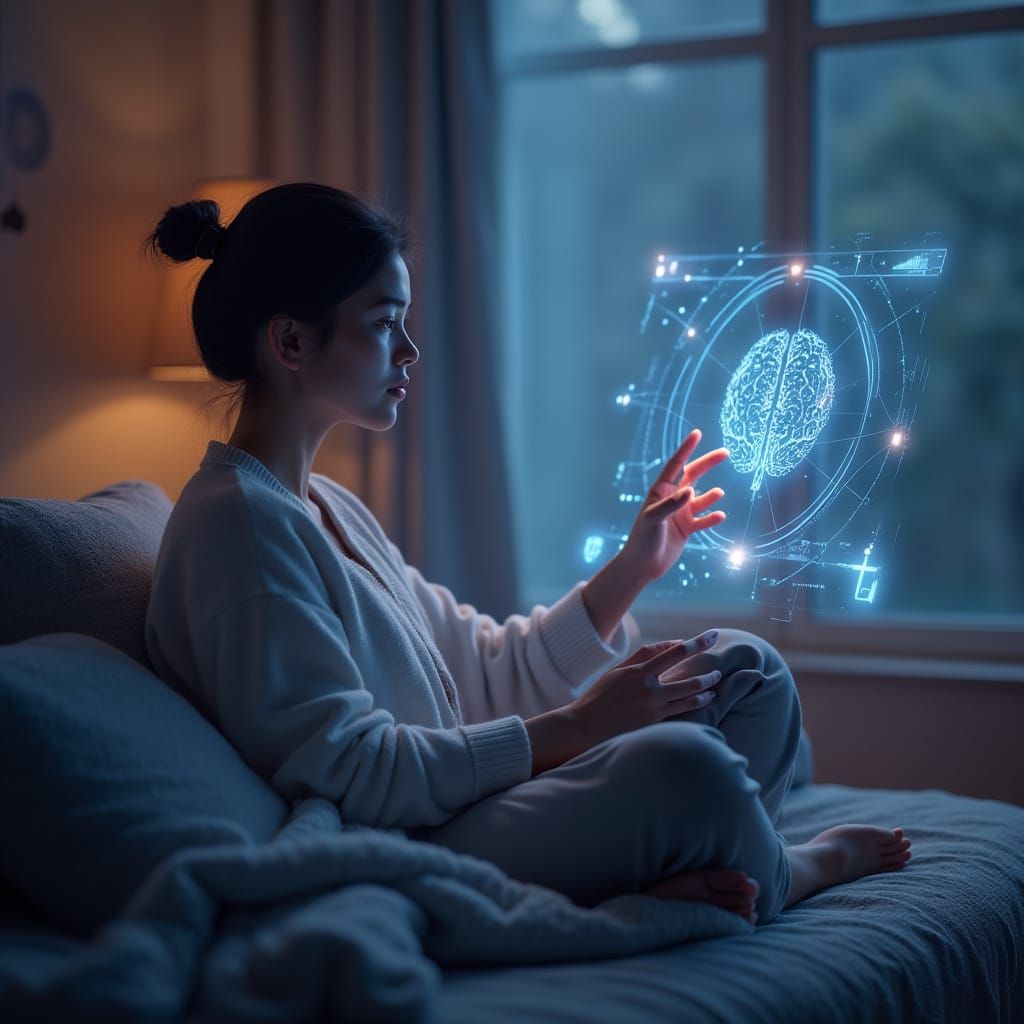 Serenely Connected in a Futuristic Haven