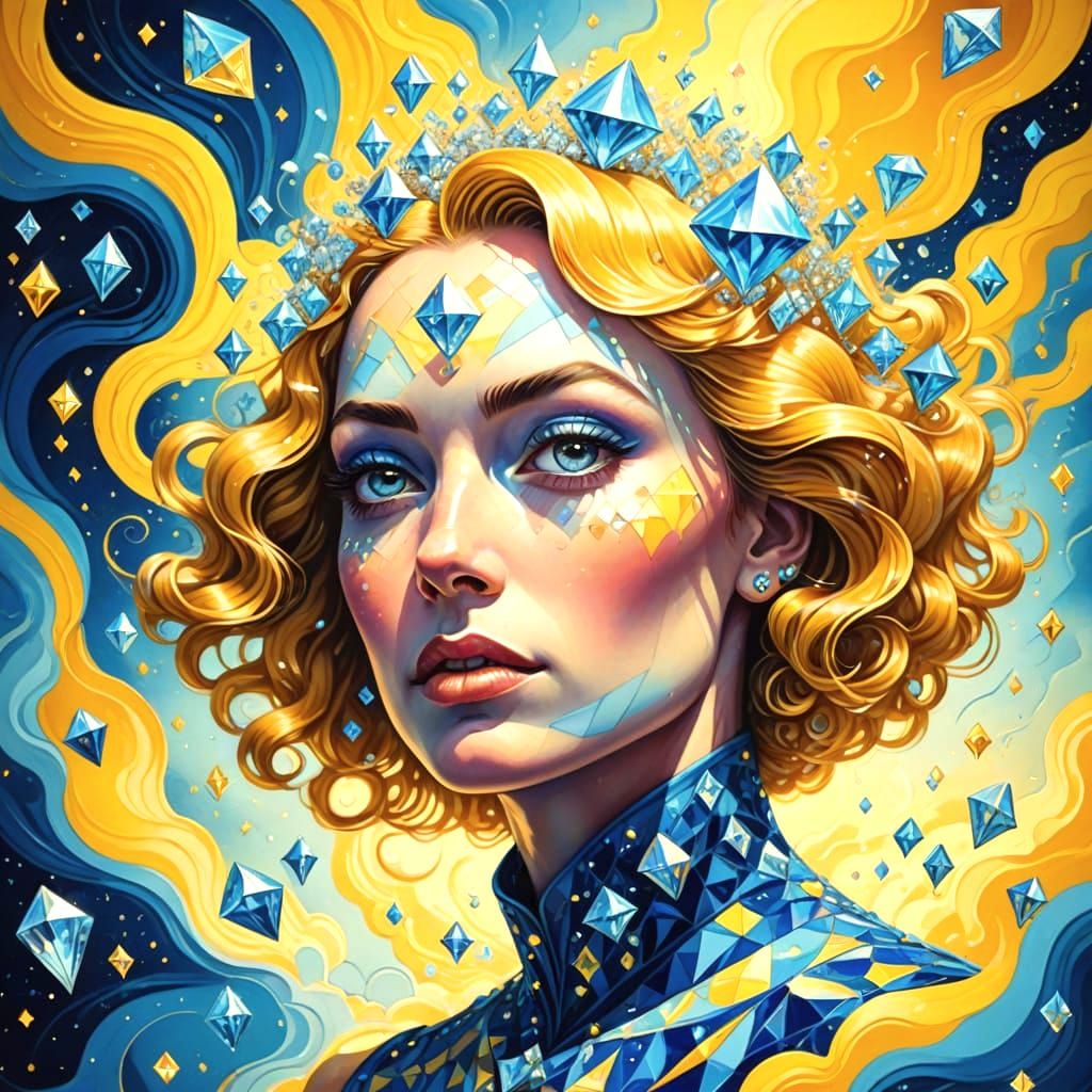 Psychedelic Dreamscape in Edelmann Style