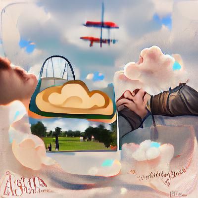 Airship Amidst Clouds: A Skyward Journey