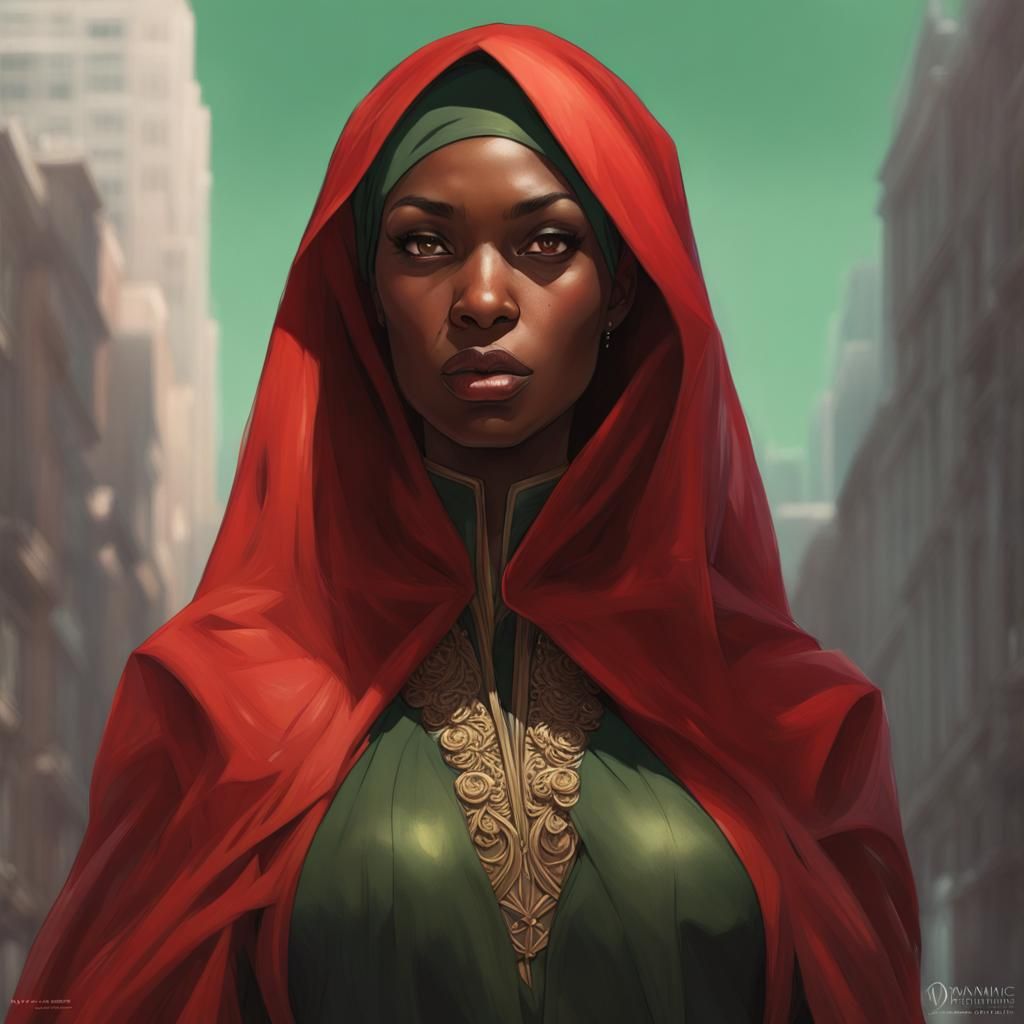 Scarred Woman Portrait in Hyperdetailed Art Style