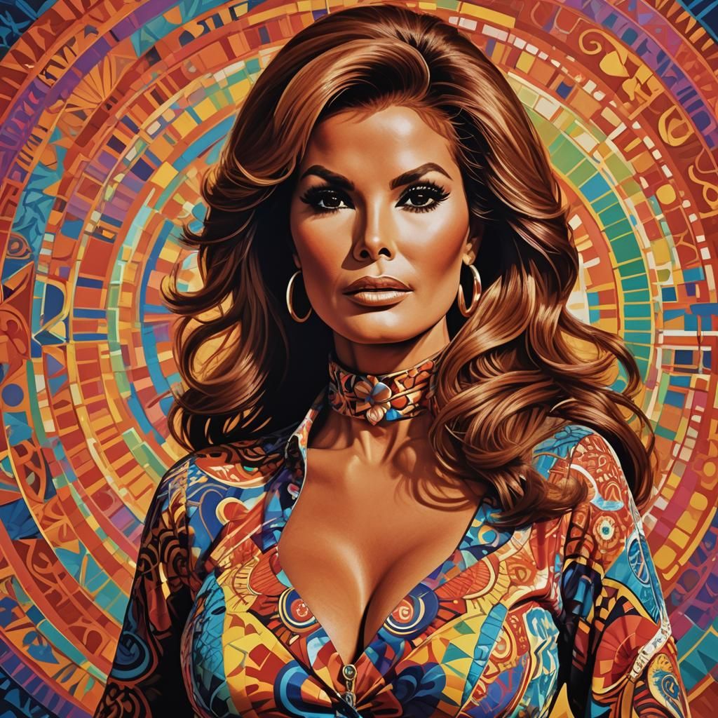 Glamorous Portrait with Vibrant Expression, Photorealistic R...