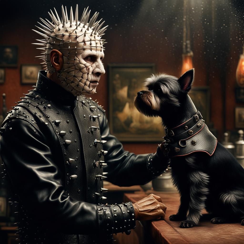 Pinhead as Dog Groomer: A Hellraiser Reimagining