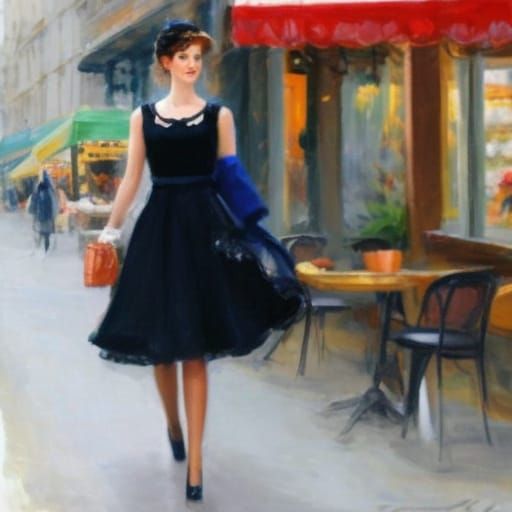 <lora:Konstantin Razumov:1.0> beautiful young woman shopping...