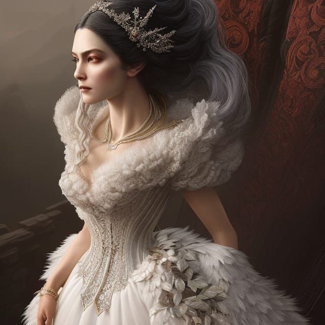 Hyperdetailed Princess Portrait in Fantasy Art Style