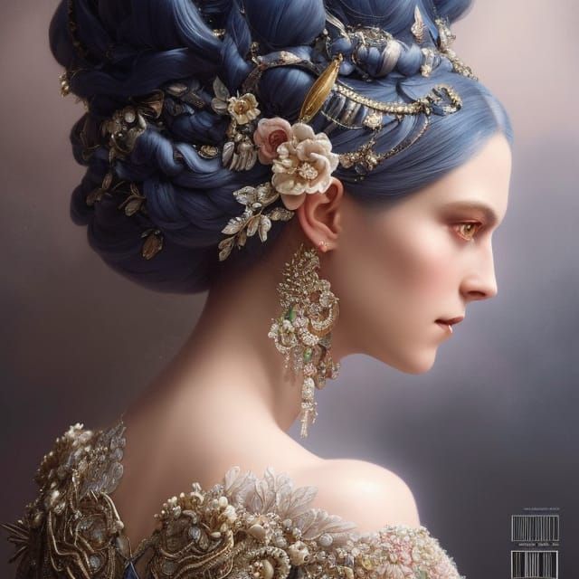 Hyperdetailed Portrait of a Beautiful Princess