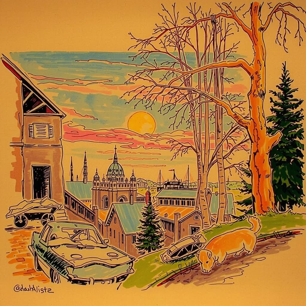 Abstract Etched Sketch: A Study in Lines