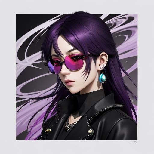 Anime Girl Smoking in 3D Art Style