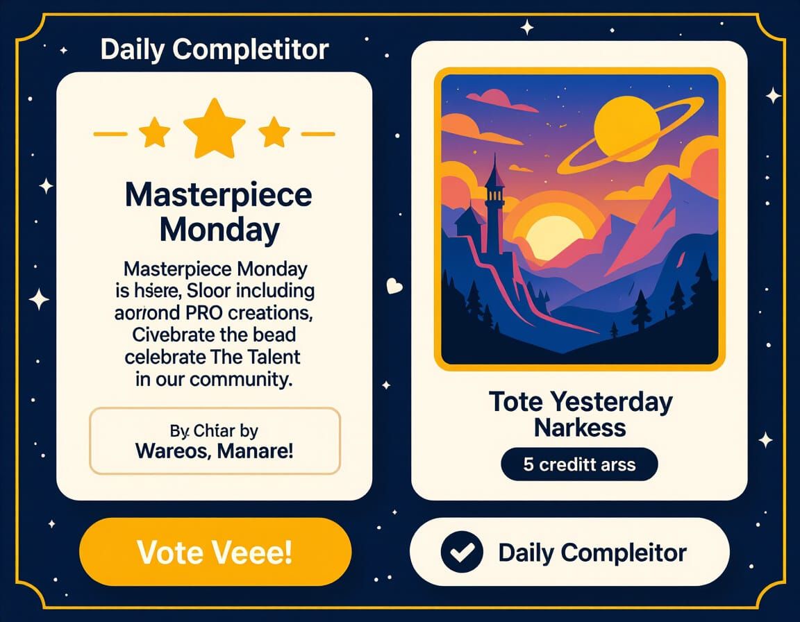 🎯
Daily Competitor
Enter today's challenge and vote on yest...