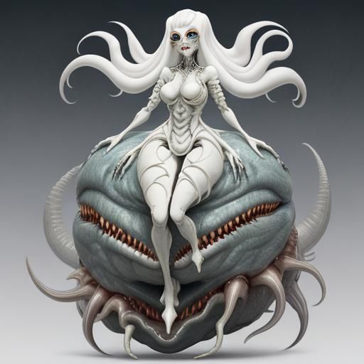 Cute Aristocratic Legless Slug Monster Girl