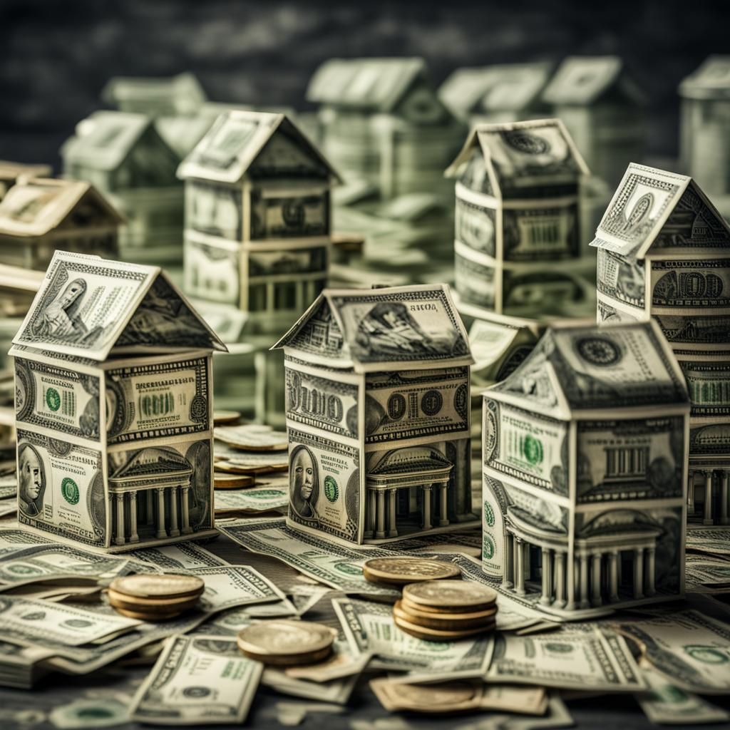 Hyperrealistic Paper Houses Made of Money