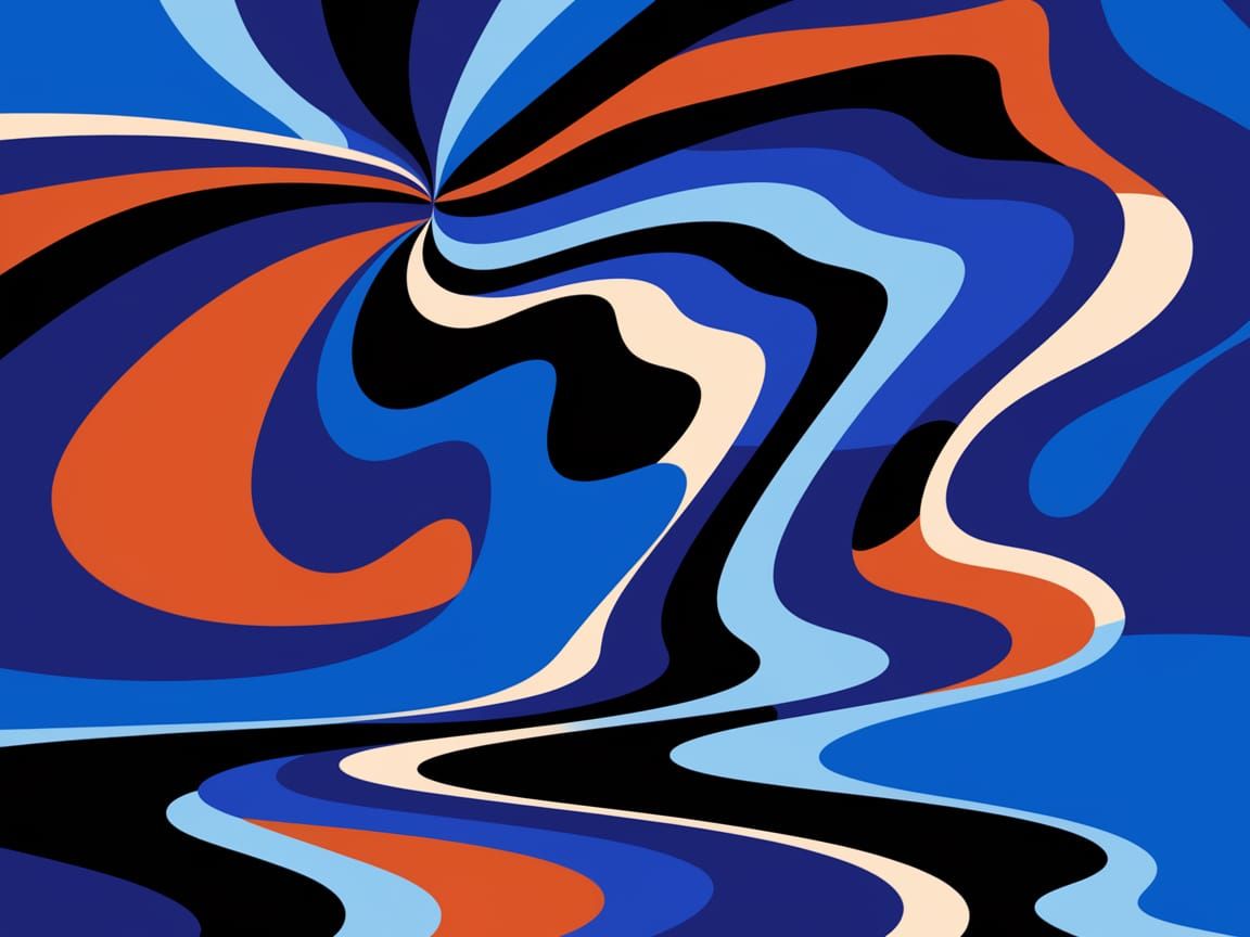 Abstract Ultramarine Dreamscape