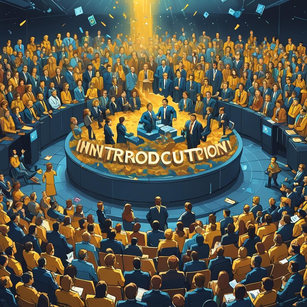 Humorous Corporate Fantasy Presentation Slide in 8K