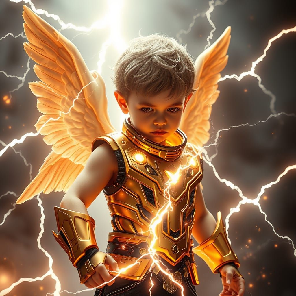 Electric Angel Unleashes Futuristic Storm Fury