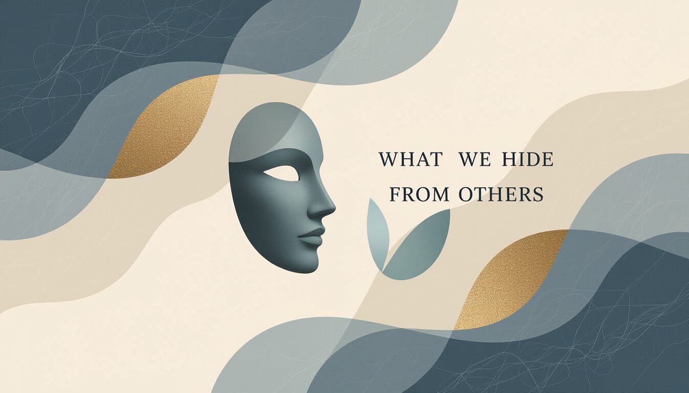 Abstract Background Symbolizing Hidden Emotions in Muted Ton...