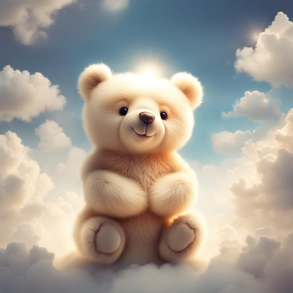 Cute Bear in Divine Sunshine