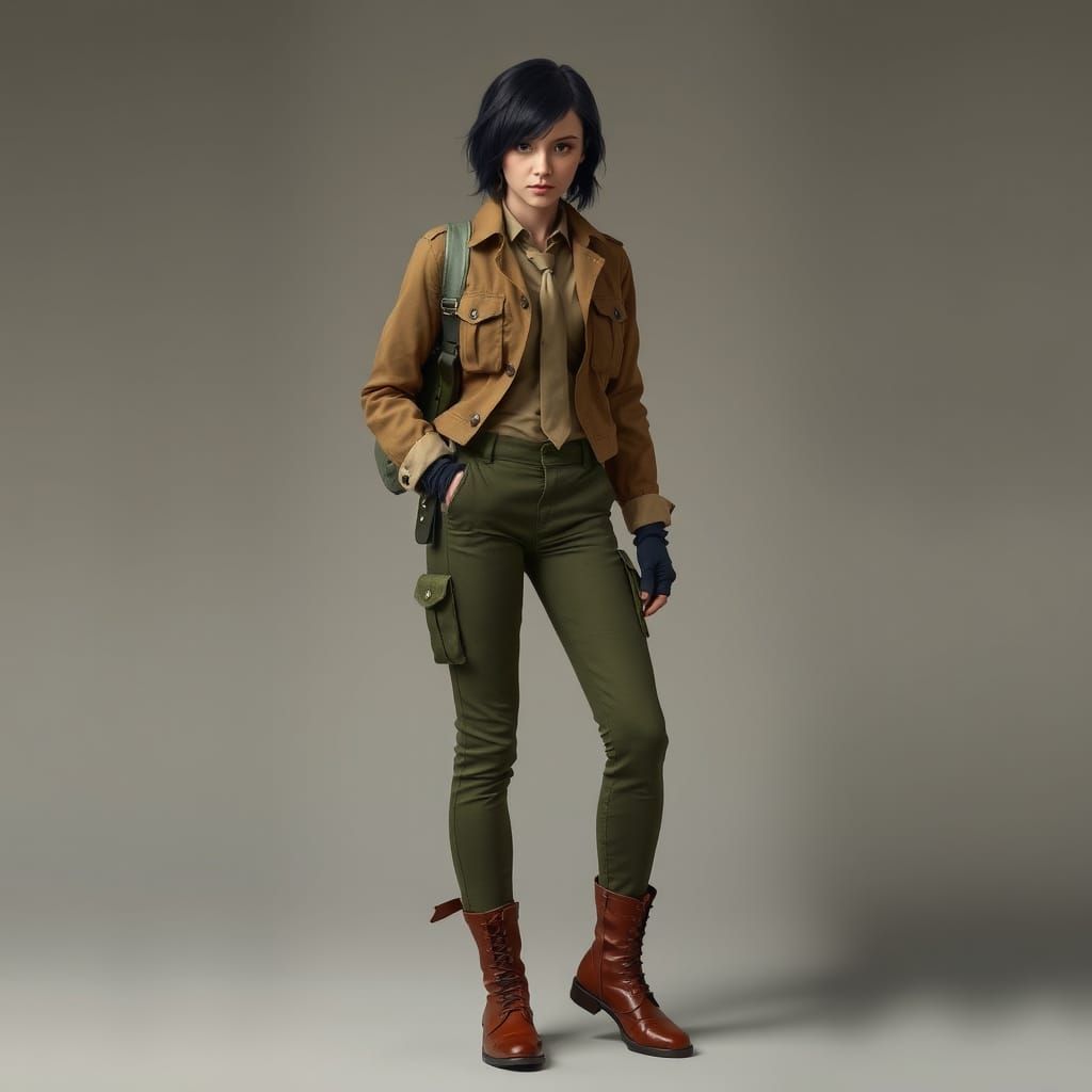 Cassandra Cain in Field Jacket Digital Painting