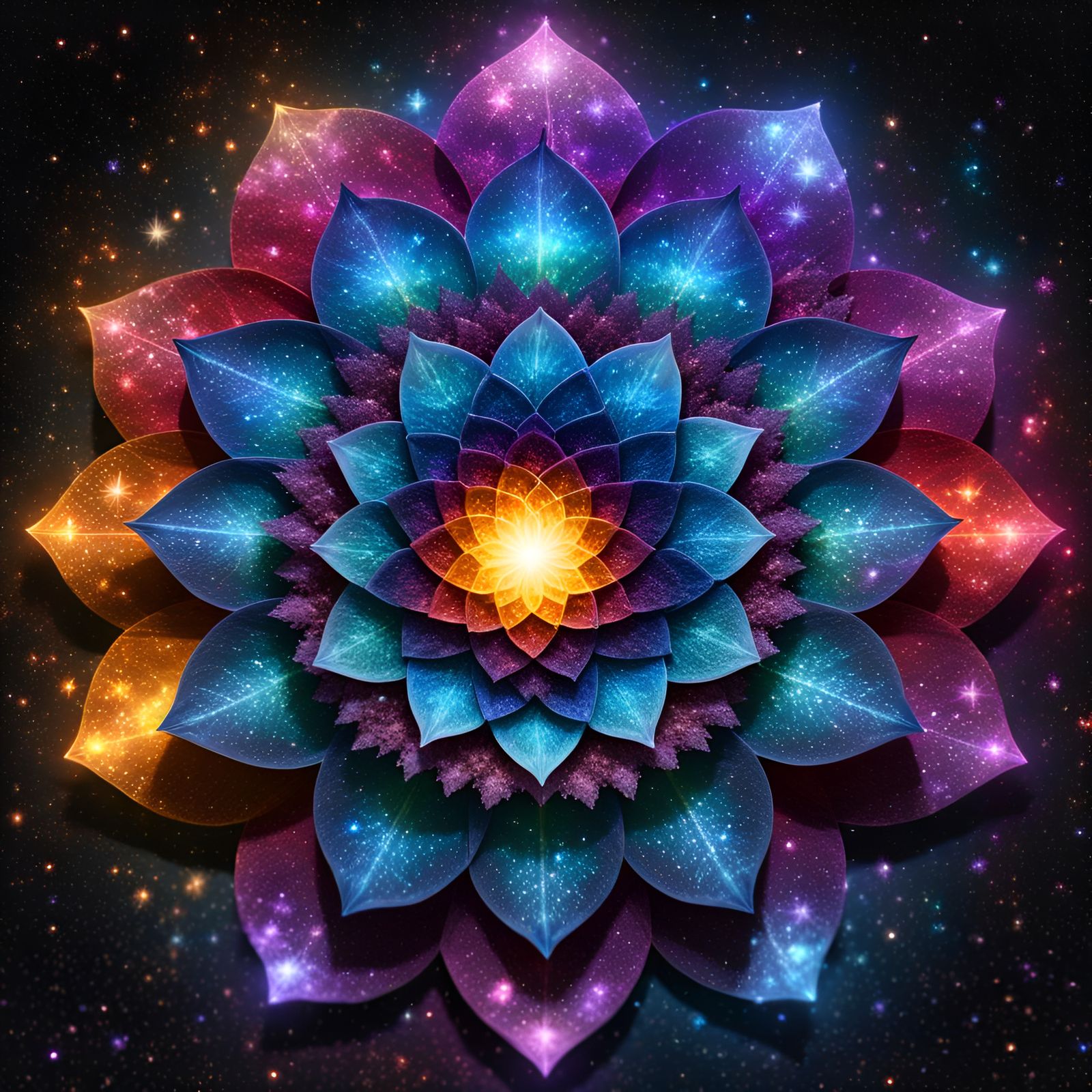 Galactic Soul Star Chakra in Hyperrealistic Style