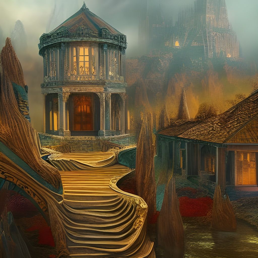 Fantastical Matte Painting in Deep Color