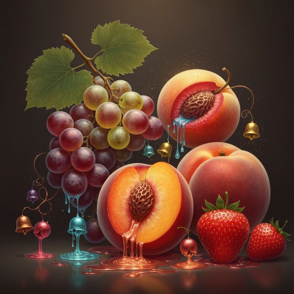 Magical Still Life of Fruit with Oozing Bells