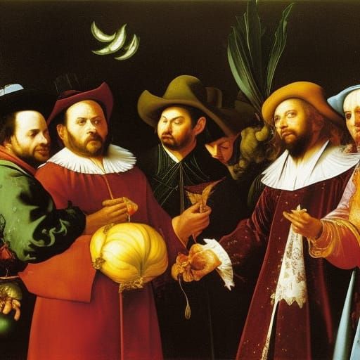 Vampire Grocery Store: An Oil Painting