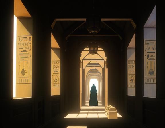 Pyramid Corridor: Studio Ghibli Anime Key Visual